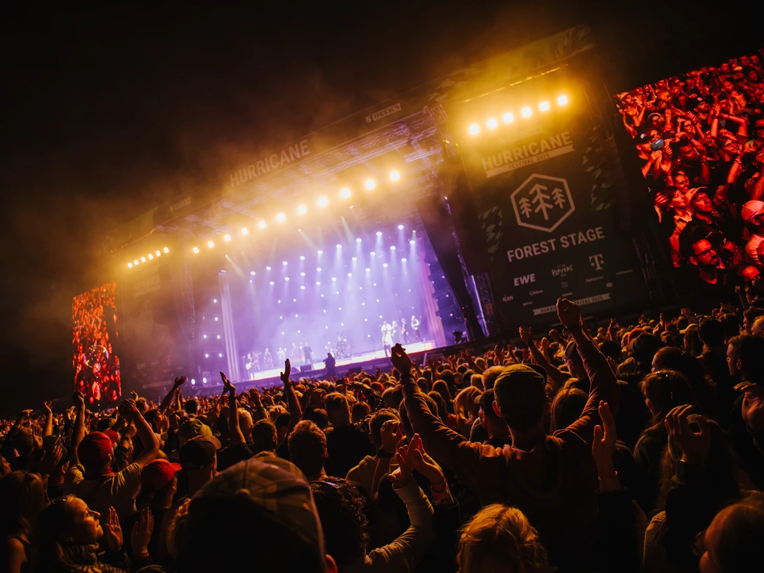 Konzert auf dem Hurricane Festival bei Nacht Konzert auf dem Hurricane Festival bei Nacht