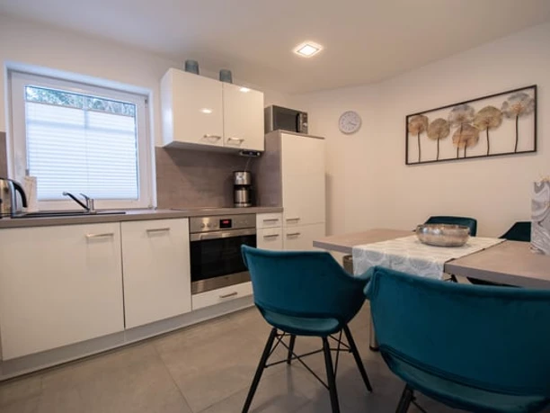 Ferienwohnung Die Feine Willingen, Essbereich und Küche