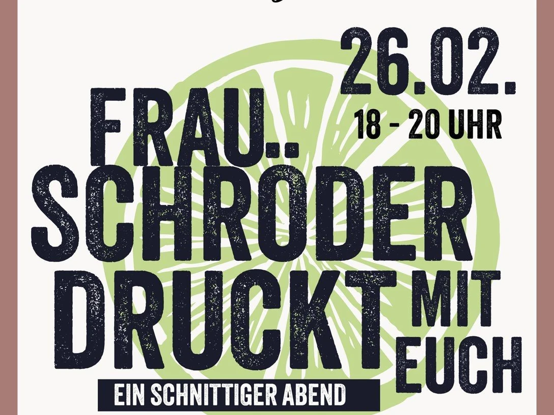 Frau Schröder druckt!