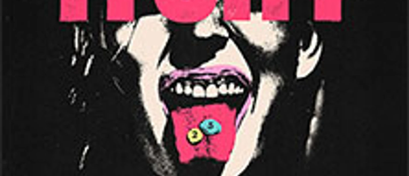Bunter Tourgrafik mit herausgestreckter Zunge und Schriftzug ITCHY 25 Years the Tour