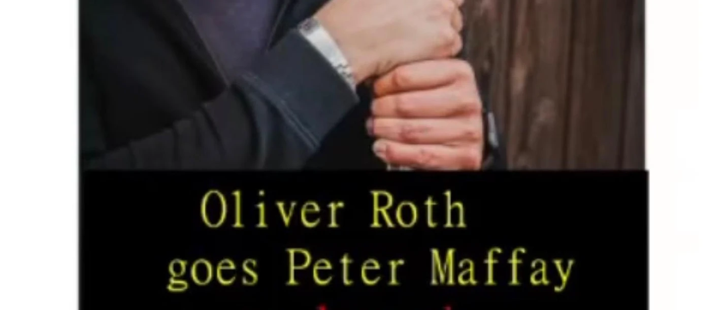 maffay.jpg Person hält eine Gitarre vor einem Holzhintergrund, darunter Text mit den Worten 'Oliver Roth goes Peter Maffay -unplugged- Live. Authentisch. Echt' und Kontaktinformationen zu Facebook und Telefon