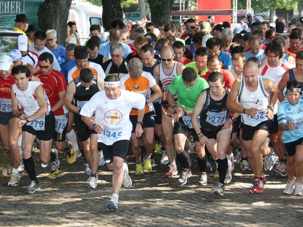 Start zum Halbmarathon in Eibenstock