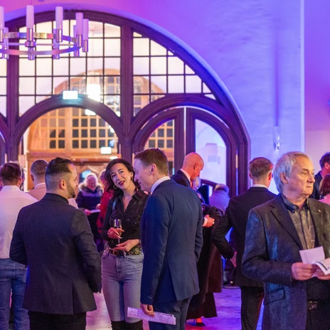 Eingangsbereich der Eventlocation Kongresshalle am Zoo | Leipzig Convention Bureau Eingangsbereich der Kongresshalle am Zoo während der Nacht der Gastronomen und Hoteliers – präsentiert vom Leipzig Convention Bureau