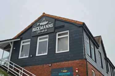Beckmanns Strandhalle Brunsbüttel Beckmanns Strandhalle Brunsbüttel, Außenansicht