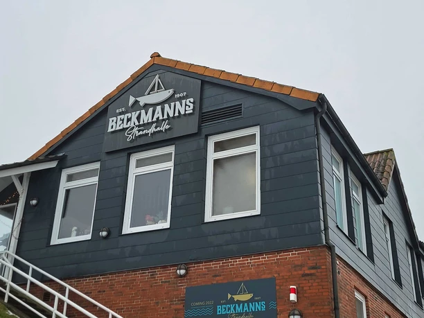 Beckmanns Strandhalle Brunsbüttel Beckmanns Strandhalle Brunsbüttel, Außenansicht