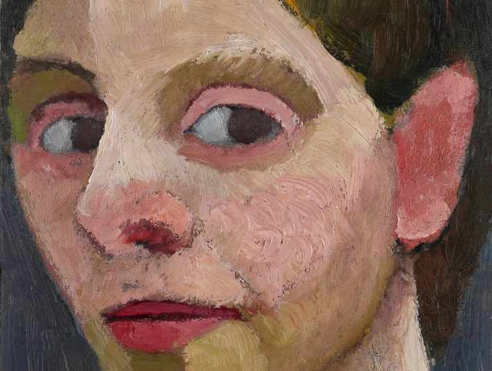 Paula Modersohn-Becker, Selbstbildnis mit Hand am Kinn, 1906/07 Paula Modersohn-Becker, Selbstbildnis mit Hand am Kinn, 1906/07