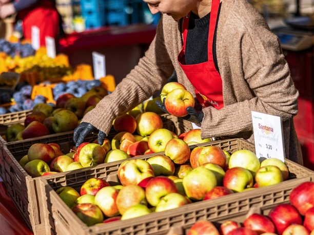 Äpfel vom Wochenmarkt