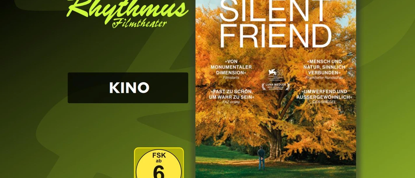 filmplakat-silentfriend.jpg Filmplakat Silent Friend mit großem goldenen Baum und Kind darunter