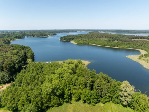 Luftaufnahme vom Küchensee in Groß Zecher Luftaufnahme vom Küchensee bei Groß Zecher.