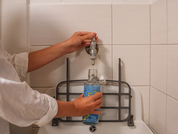 Nachhaltigkeit an der Refill Station auf Sylt