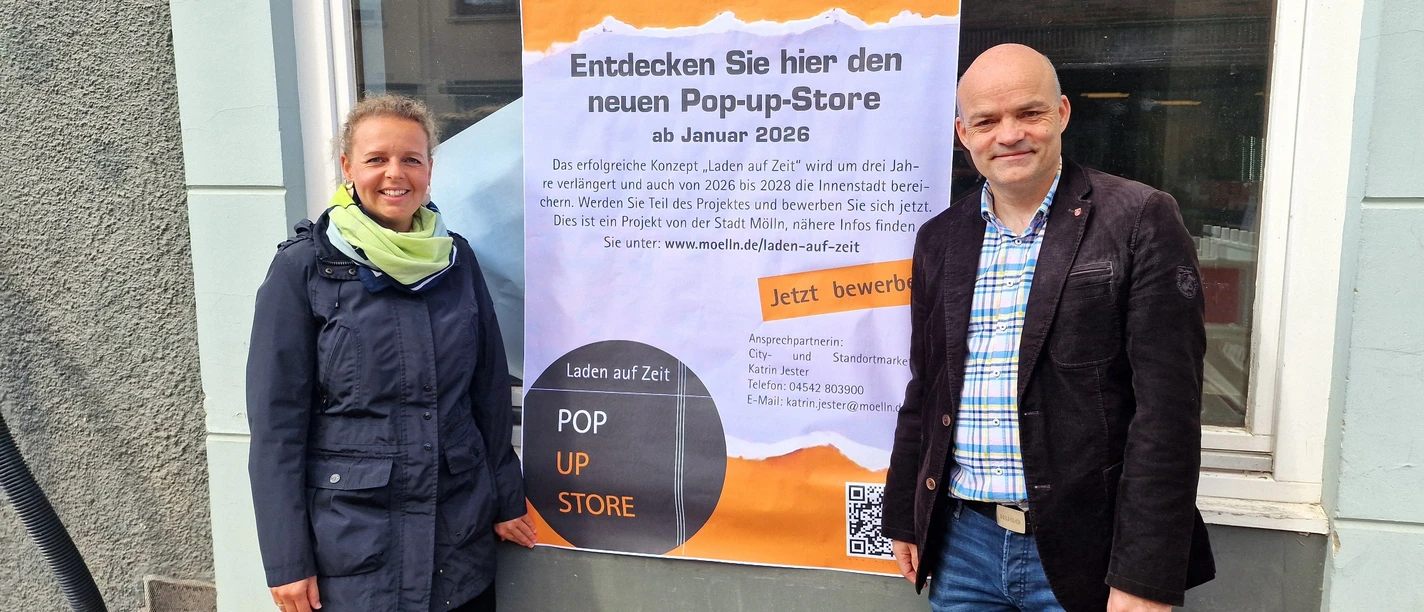 Bürgermeister Ingo Schäper und Katrin Jester