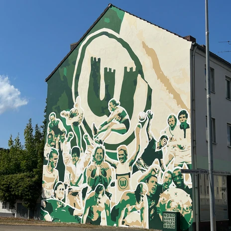 Wandbild "80 Jahre VfL Wolfsburg"