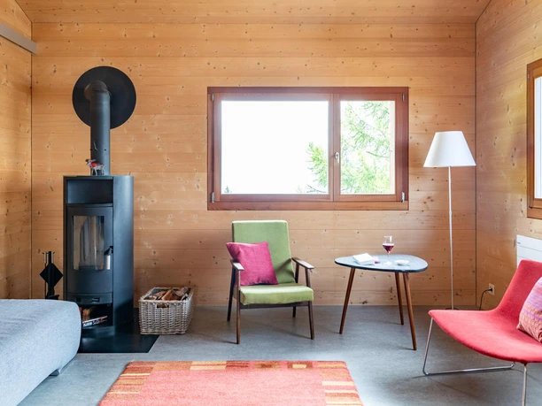 Chalet Labbrunnu Wohnraum