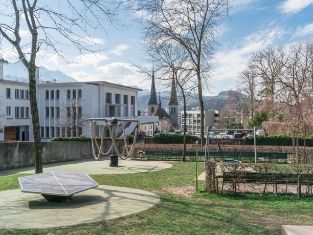 Spielplatz des Alter Friedhof Park in Luzern