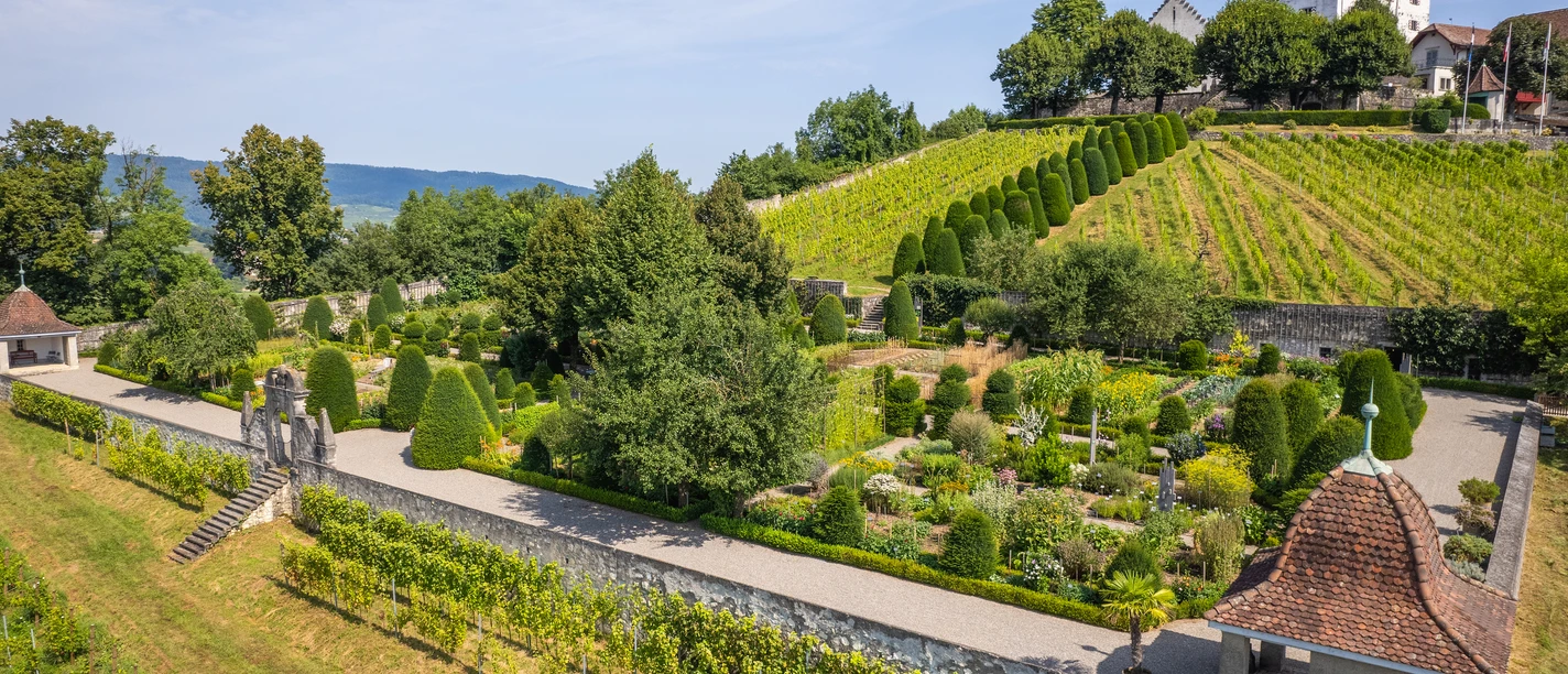 Barockgarten von Schloss Wildegg © Foto: Museum Aargau