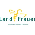 LandFrauenverein_Holtland.jpg Logo mit einer gelben Biene. Darunter steht LandFrauen und LandFrauenverein Holtland.