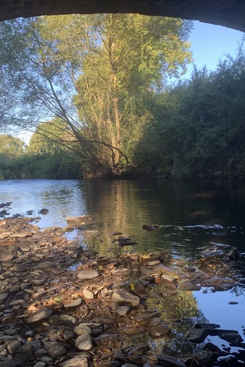 Brücke an der Landesgrenze