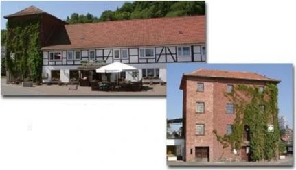 Gasthaus zur Muehle, Schreufa Zu sehen ist das Gasthaus zur Mühle in der Ortschaft Schreufa.