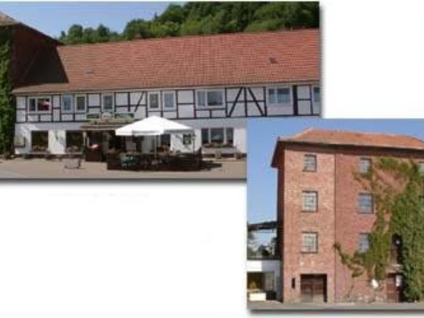 Gasthaus zur Muehle, Schreufa Zu sehen ist das Gasthaus zur Mühle in der Ortschaft Schreufa.