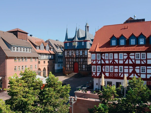 Rathaus Frankenberg (Eder) mit Marktplatz
