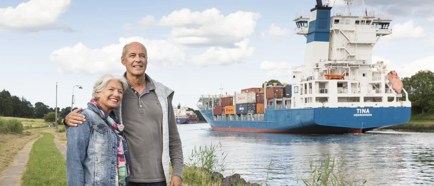 Am Nord-Ostsee-Kanal