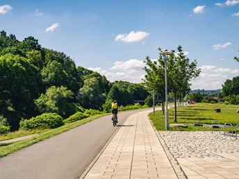 Mulderadweg in Zwickau