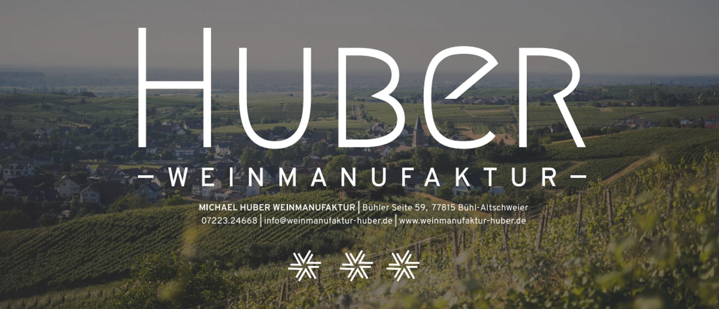 Huber-Logo-Rebenhintergrund
