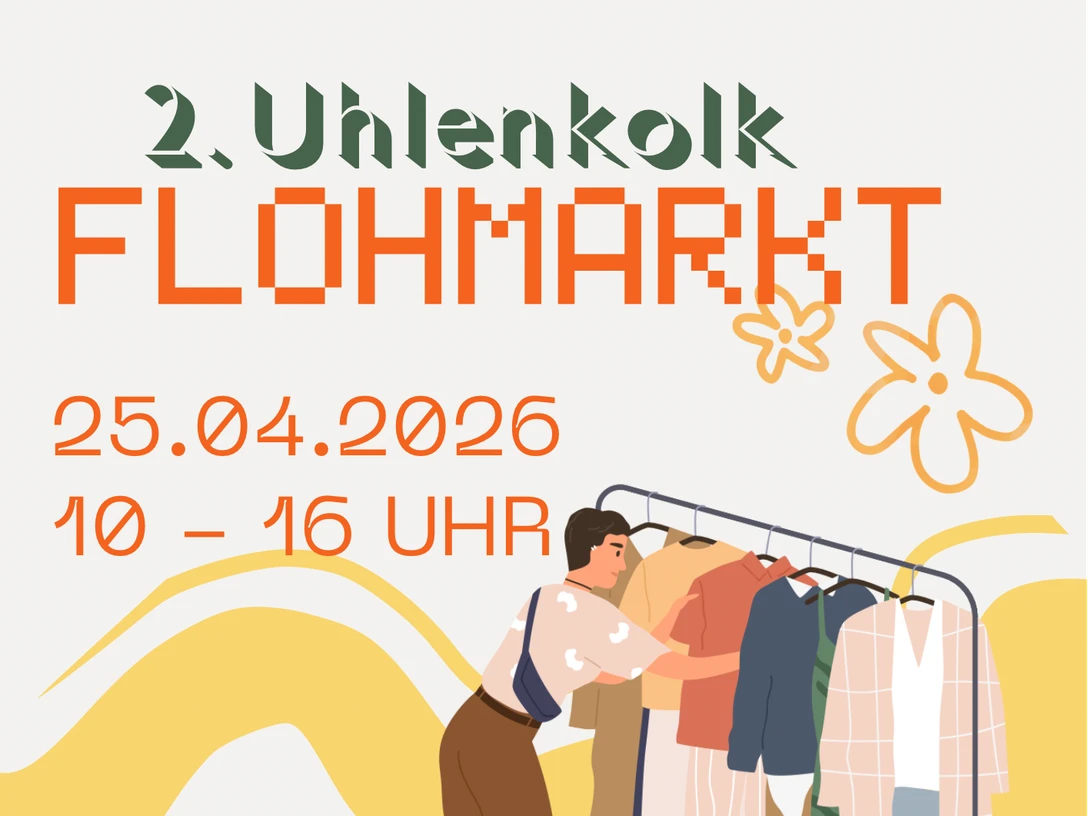 Creme Orange Illustrativ Fröhlich Frühling Flohmarkt Veranstaltung Flyer 2.png