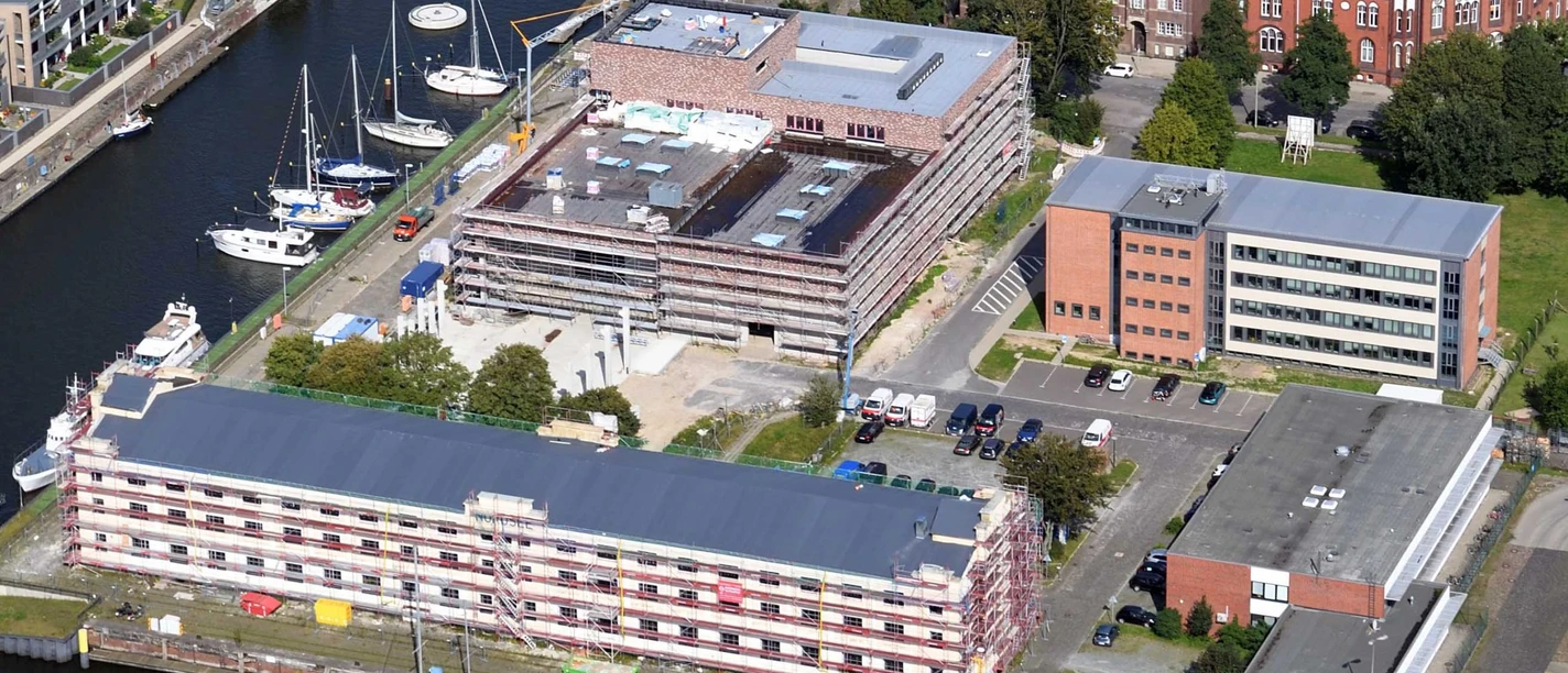 Luftaufnahmen AWI 150awi1 (c) Wolfhard Scheer_Erlebnis Bremerhaven_WEB.jpg Neubau Technikum AWI Alfred-Wegener-Institut, Helmholtz-Zentrum für Polar- und Meeresforschung