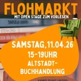 Bücherflohmarkt mit Open Stage