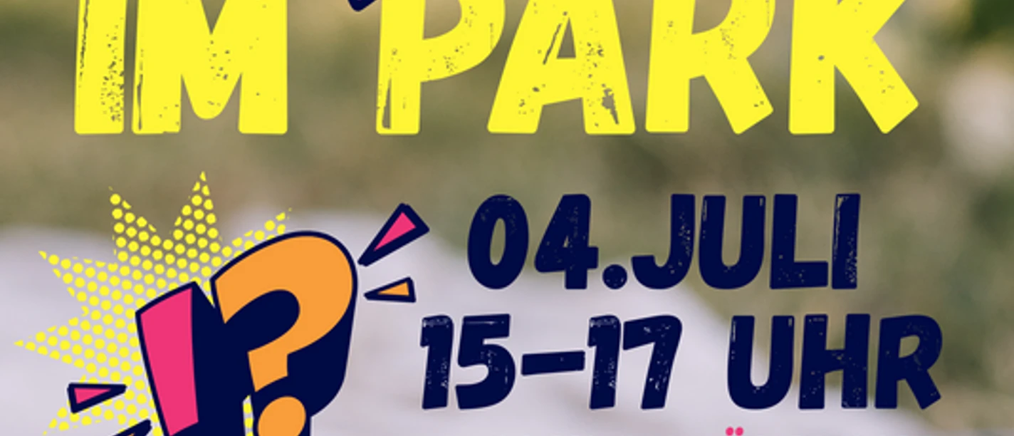 Quiz im Park.png Farbenfrohes Plakat für das Event Quiz im Park in Otterndorf mit Picknick im Grünen.