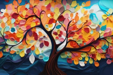 AdobeStock_692453567-2560x1707.jpg Baum des Lebens mit vielen bunten Blättern