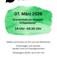 Second-Hand-Basar Espelkamp Plakat Second-Hand-Basar Espelkamp, 7. März 2026, 14–16:30 Uhr, Grundschule am Auewald