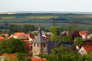 Harzvorland.Blick über Rieder