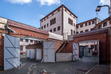 Innenhof der Gedenkstätte Lindenstraße
