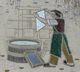 Papiermacher-Mosaik
