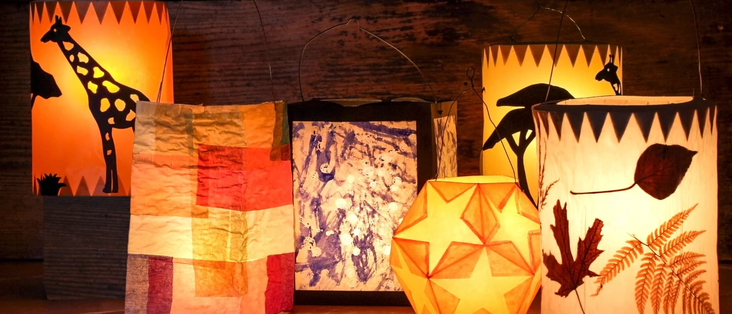 Different handmade lanterns