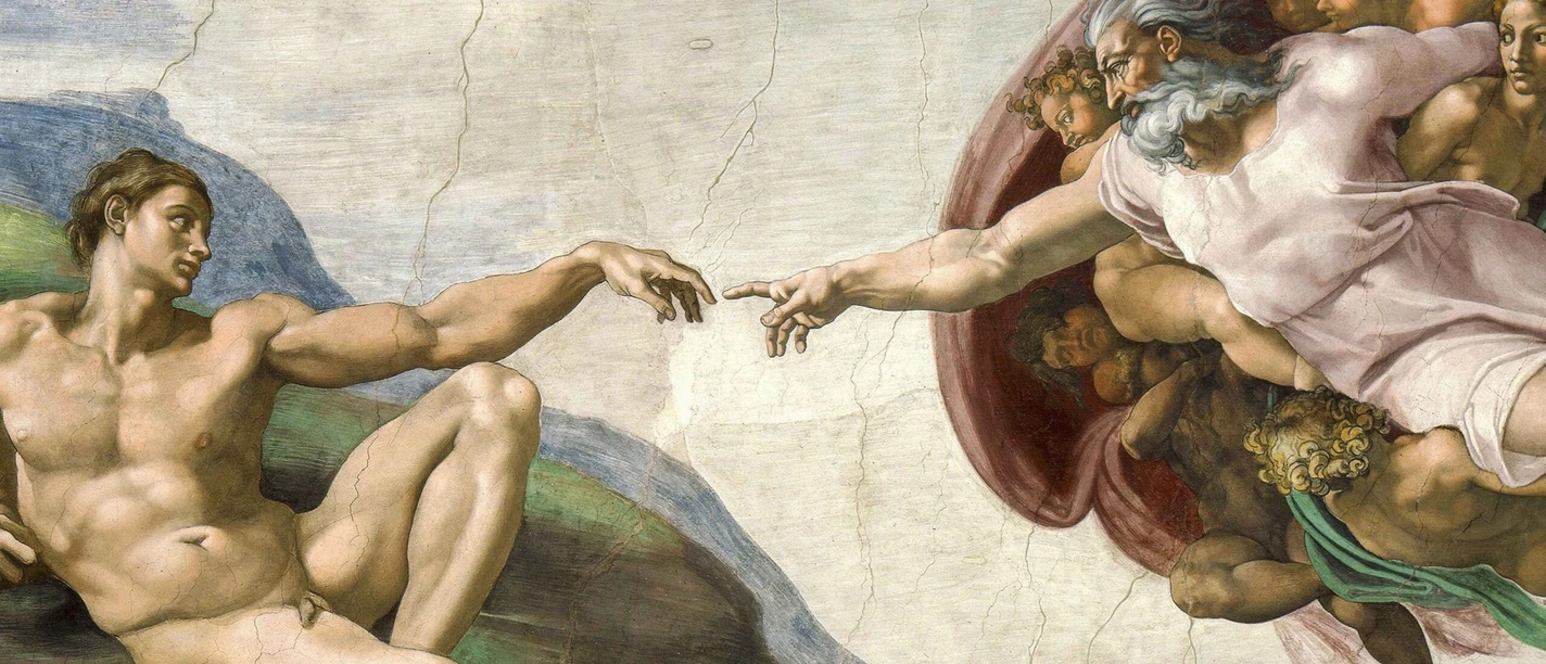 Creation of Adam by Michelangelo