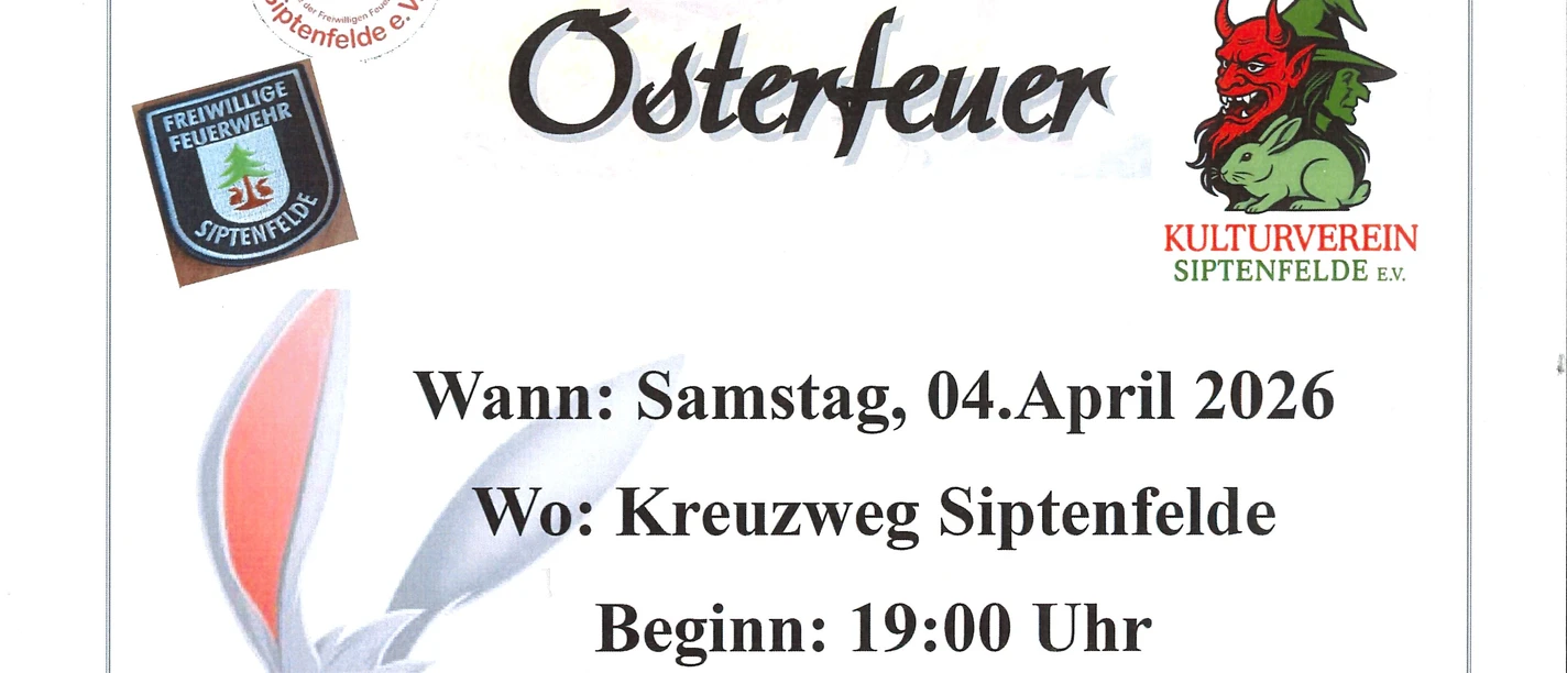 Osterfeuer Siptenfelde