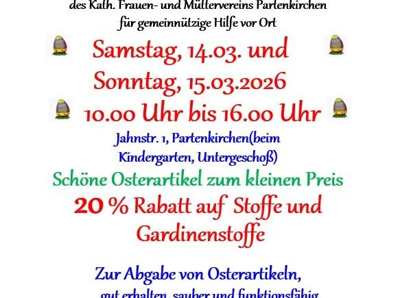 Vorösterlicher Flohmarkt