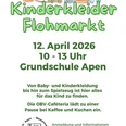 Flyer Kinderkleider Flohmarkt.jpg Flyer für den Kinderkleider-Flohmarkt am 12. April 2026 in der Grundschule Apen mit Spielzeug.