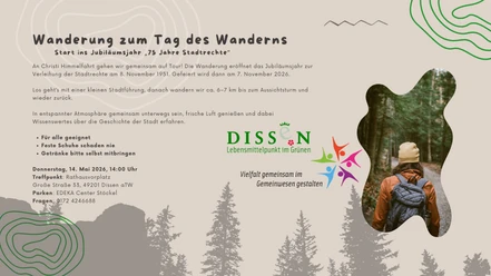 Wanderung zum Tag des Wanderns.jpg Plakat Wanderung zum Tag des Wanderns Dissen