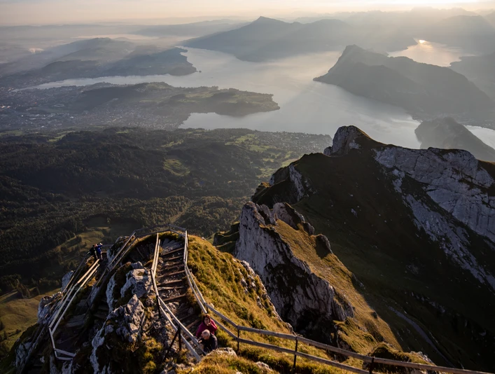 Blick vom Aussichtspunkt Esel auf den Vierwaldstättersee
