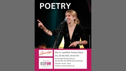 Der 4. Leseflair Poetry Slam Do, 20.08.2026, 1930 Uhr Brunsviga Kulturzentrum, Karlstraße 35, 38106 Braunschweig Eintritt ab 10,- Euro Tickets www.leseflair.de(1).png