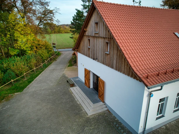 Der Hof Thiesing aus der Luft