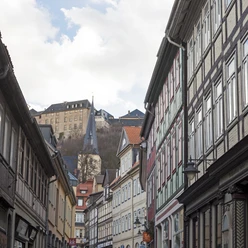Tränkestraße mit Schlossblick Tränkestraße mit Schlossblick