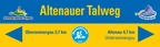 Beschilderung Radtour Altenau Talweg Beschilderung Radtour Altenau Talweg