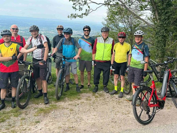 Mountainbiker Gruppenbild