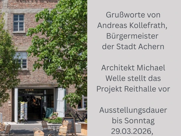 Plakat Ausstellung Reithalle Achern