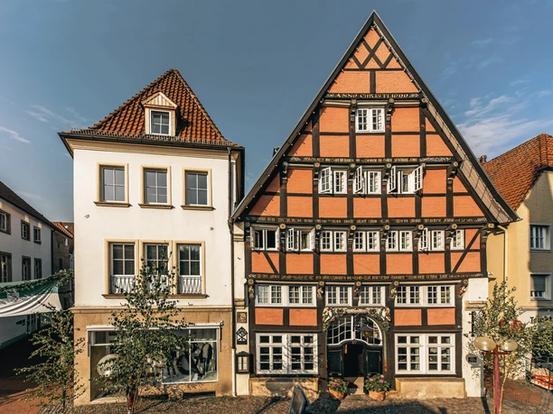 Blick auf das Romantik Hotel Walhalla